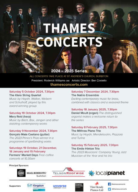 Thames Concerts 2024-25 brochure